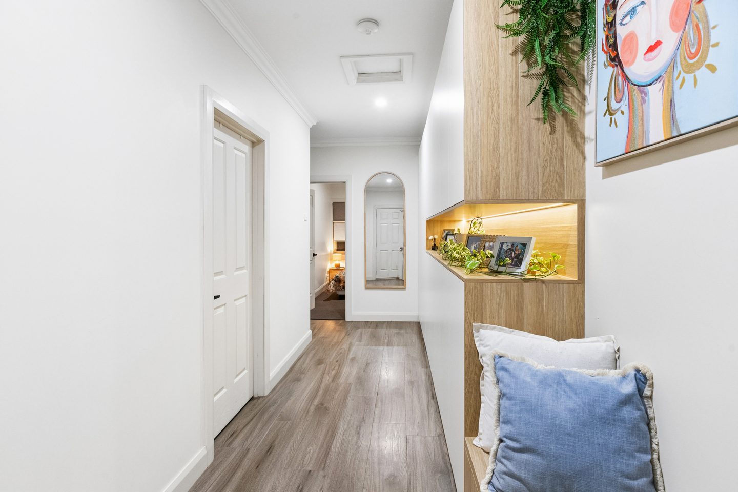 The residence hallway
