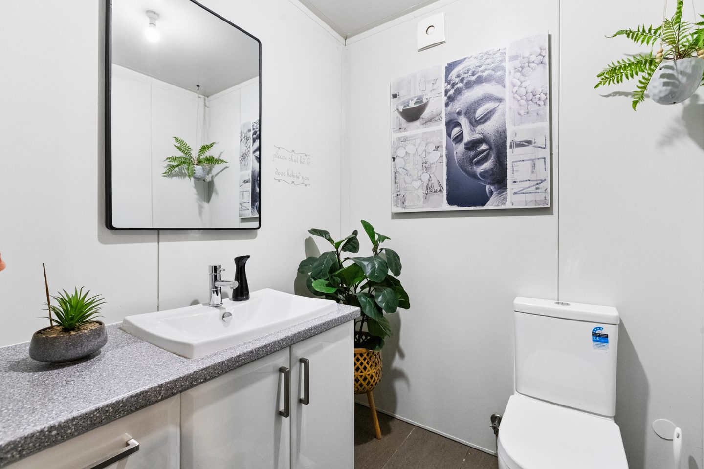 Washroom beside the rumpus room