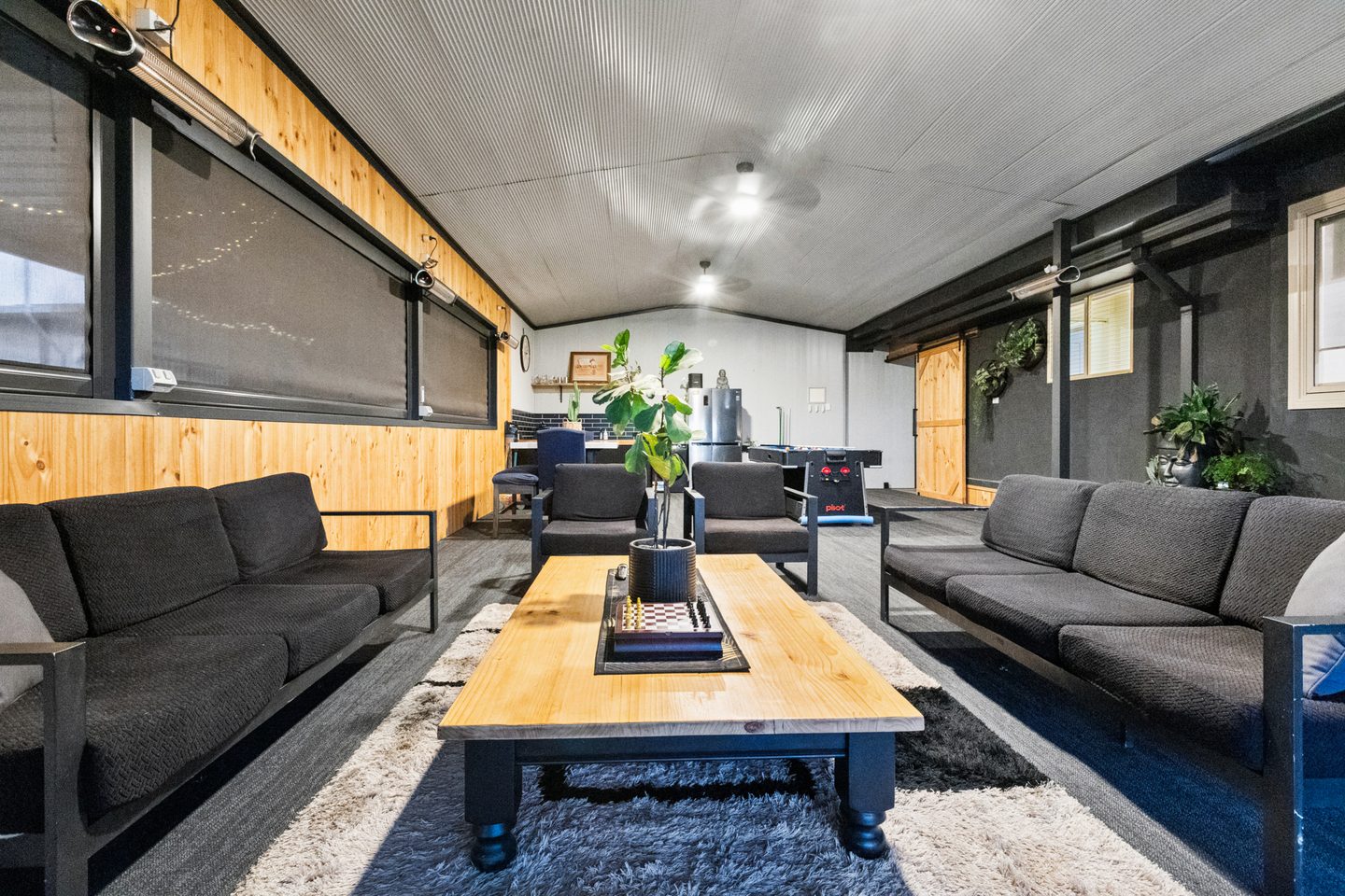 The length of the rumpus room