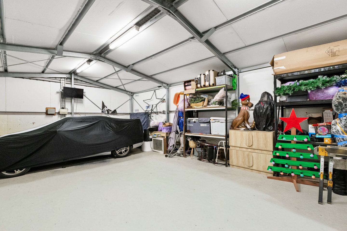 Interior of the additional shed